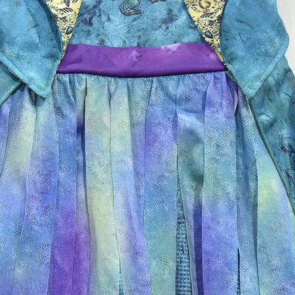 Filles Costume Uma Robe à pampilles Chapeau et Perruque Colorée pour Halloween Cosplay