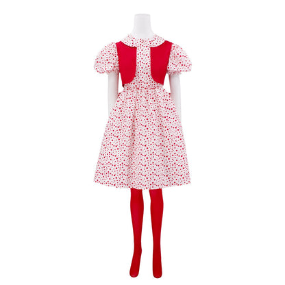 Disfraz de Cindy Lou Who para niñas y adultos, vestido de Cindy, chaleco y accesorios para fiesta de Navidad