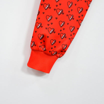 Ensemble sweat à capuche et pantalon rouges Princesse pour enfants La montée du survêtement à capuche rouge pour un usage quotidien