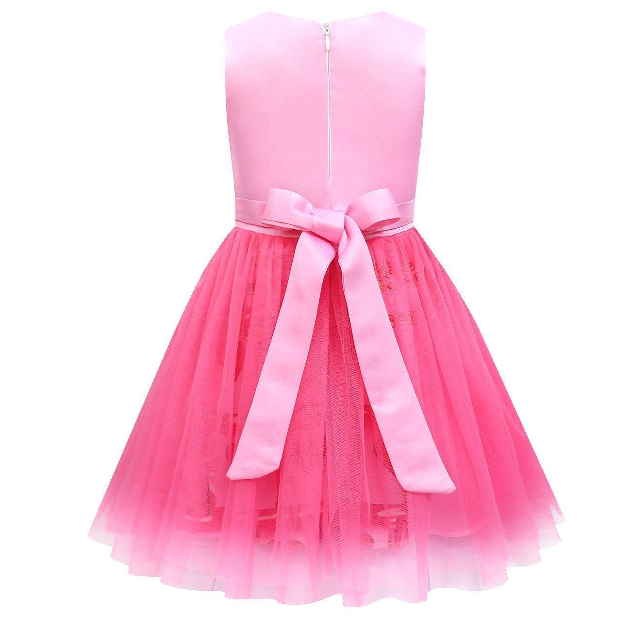 Filles La Reine de Cœur Robe Princesse Rose Bridget Costume d'Halloween avec Accessoires