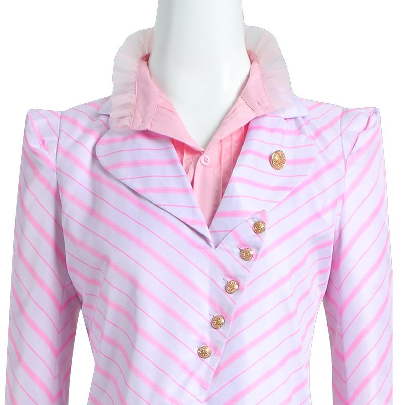 Wicked Movie Glinda Costume The Good Witch Costume Coat Shirt Dress Set