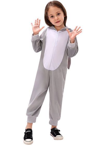 Disfraz de conejo para niños, pelele de conejo de peluche para niñas y niños, traje de Pascua unisex