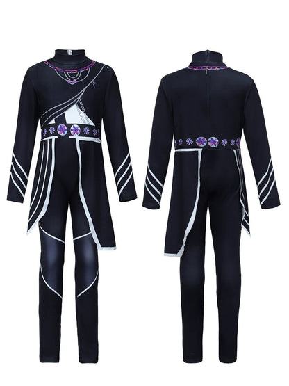 Kids Kpop Black Battle Suit Rumi Mira Zoey Warrior Costumes