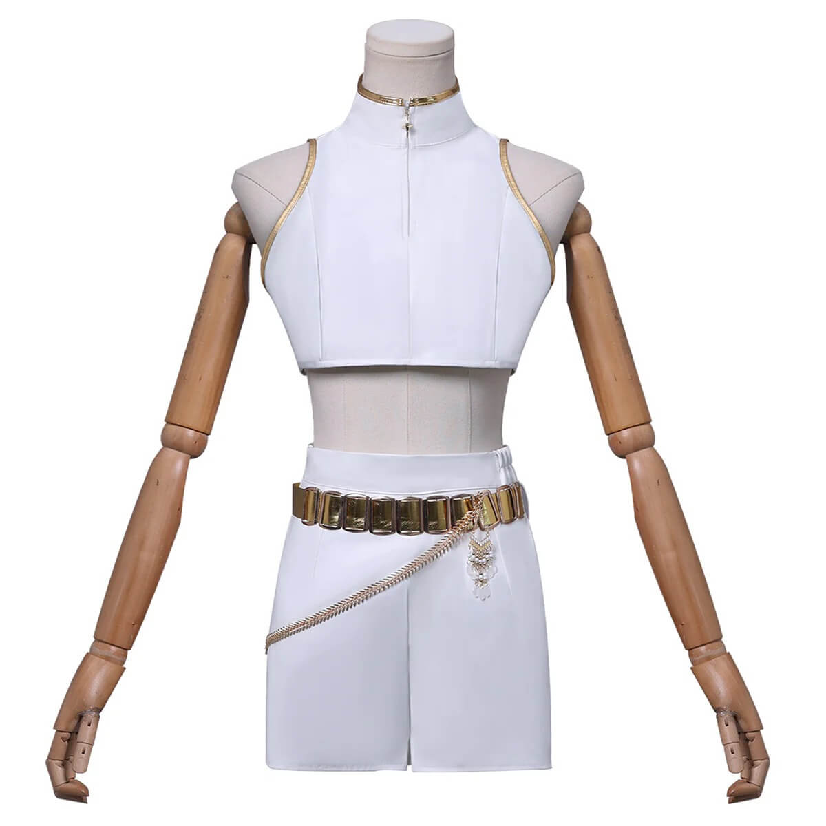 KPop Rumi Costume White Stage Dance Outfit Full Set Party Carnival Cosplay Outfit