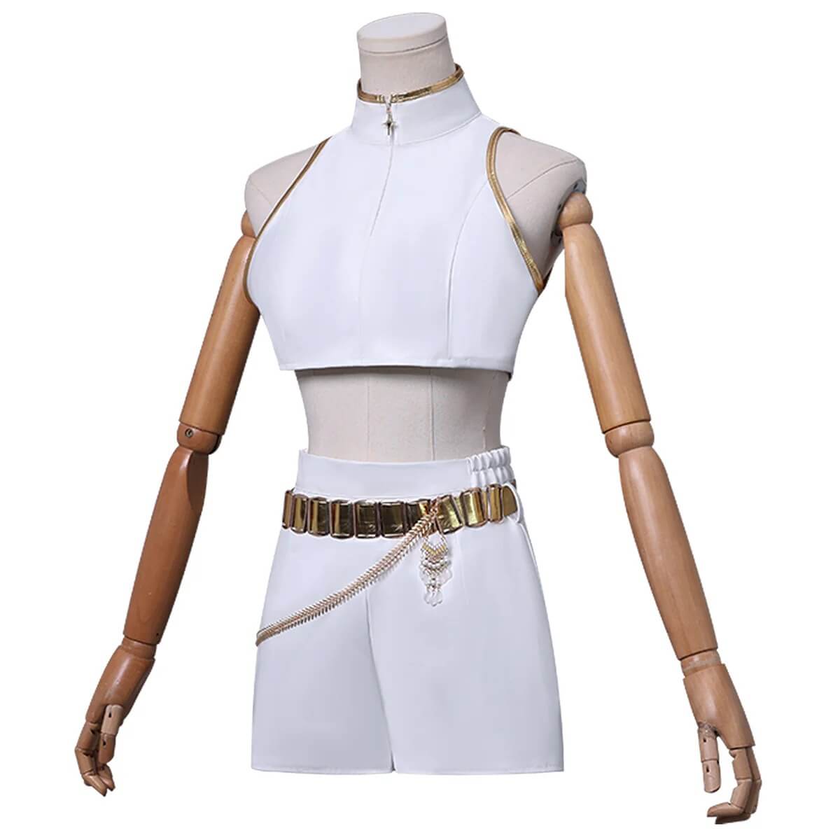 KPop Rumi Costume White Stage Dance Outfit Full Set Party Carnival Cosplay Outfit