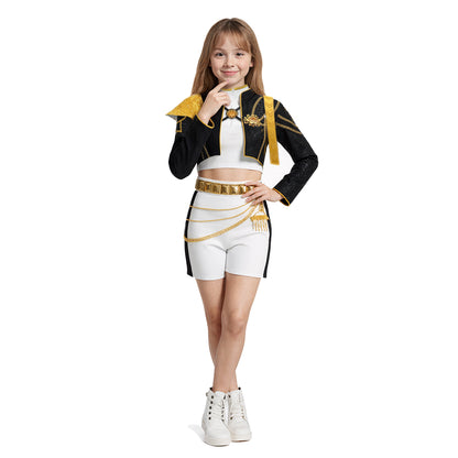 Kpop Rumi Costumes Golden Stage Dance Outfit Halloween Party Dress Up