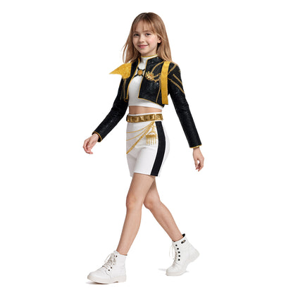 Kpop Rumi Costumes Golden Stage Dance Outfit Halloween Party Dress Up
