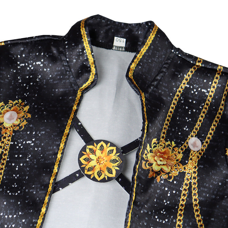 Kpop Rumi Costumes Golden Stage Dance Outfit Halloween Party Dress Up