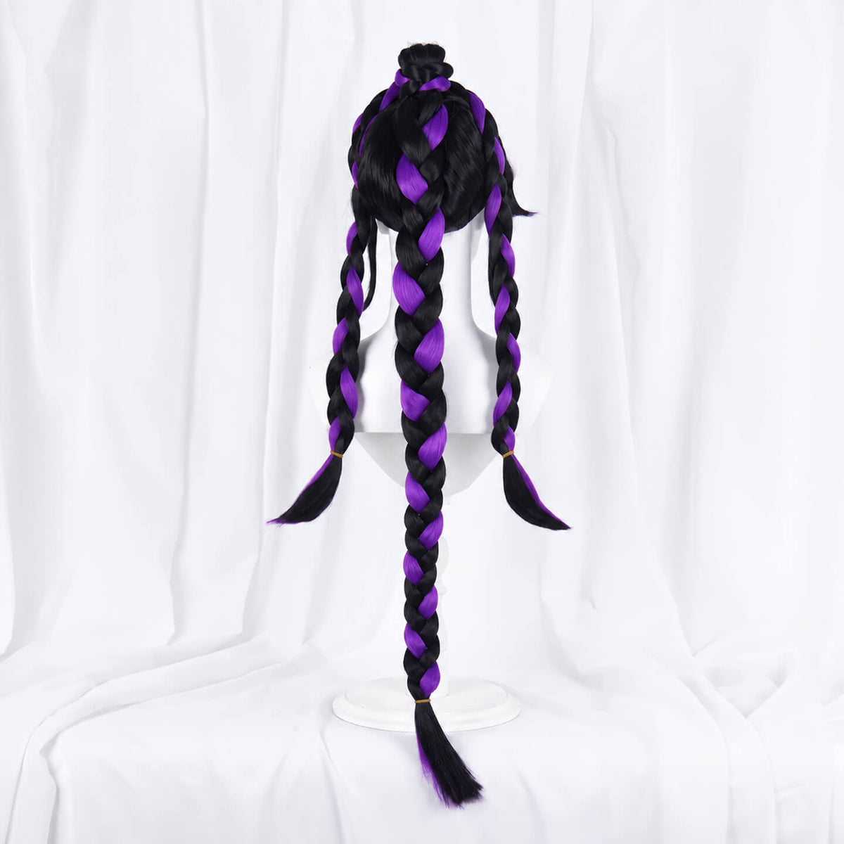 Lily Love Braids Wig Purple Lily Cosplay Triple Braids Long Wig for Kids Adults Cosplay