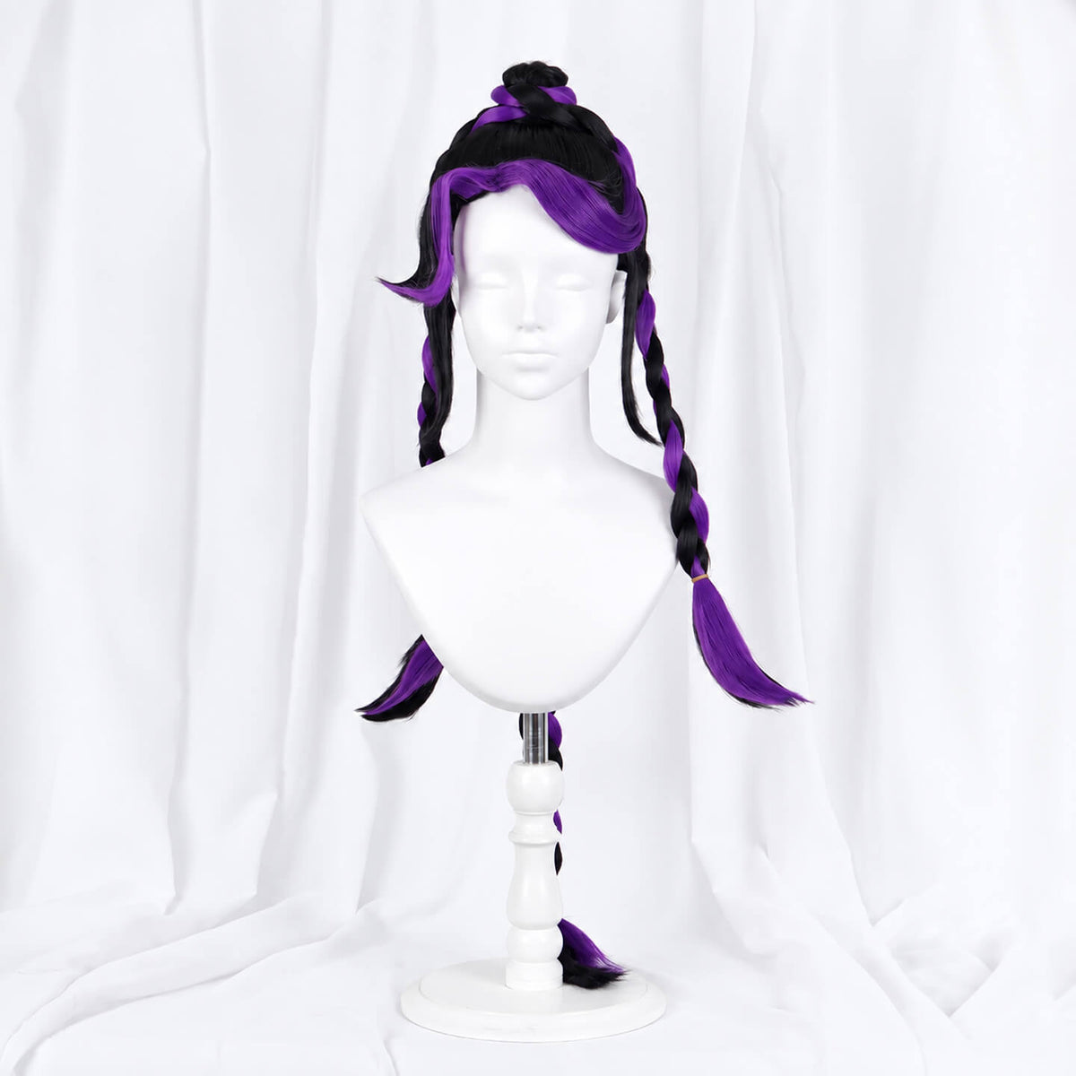 Lily Love Braids Wig Purple Lily Cosplay Triple Braids Long Wig for Kids Adults Cosplay