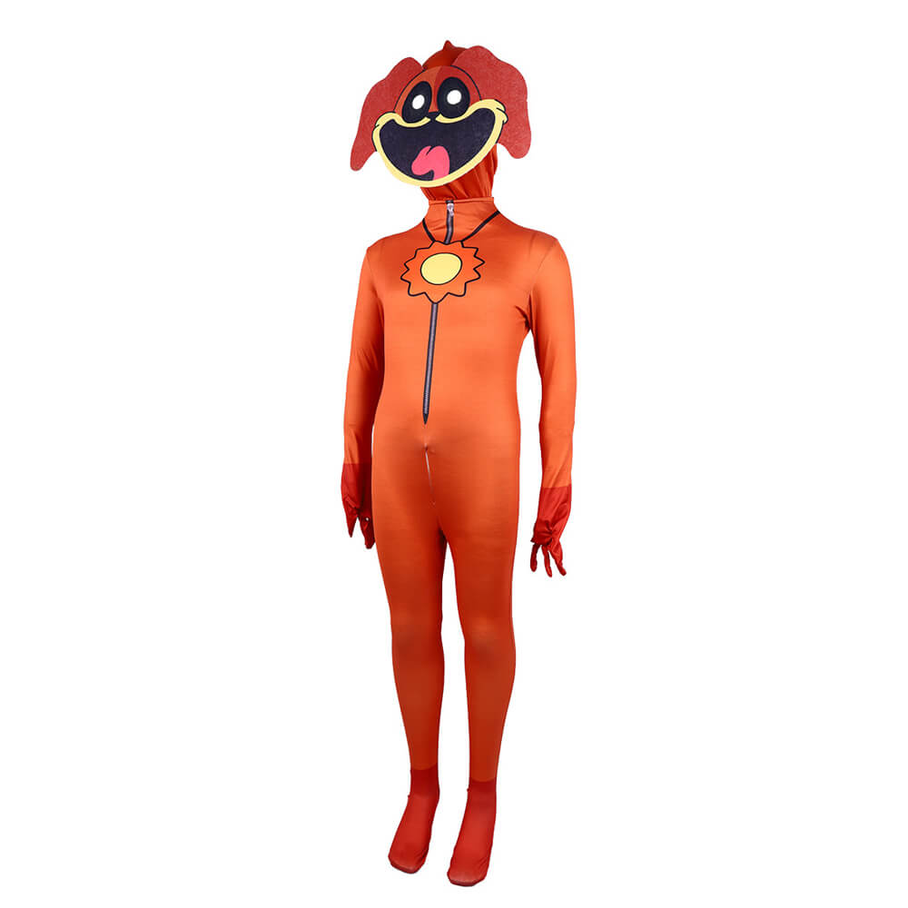 Kids DogDay Costume Smiling Critters Cosplay Outfit Poppy Playtime 3 Jumpsuit and Mask