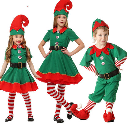Sunbaby Family Christmas Elf Costume Holiday Elf Matching Outfit