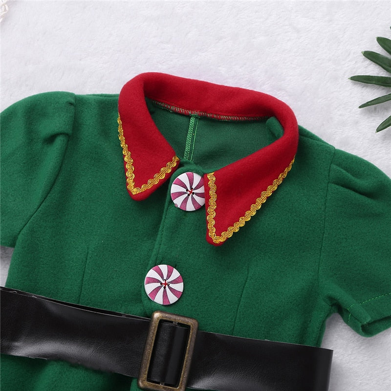 Sunbaby Family Christmas Elf Costume Holiday Elf Matching Outfit