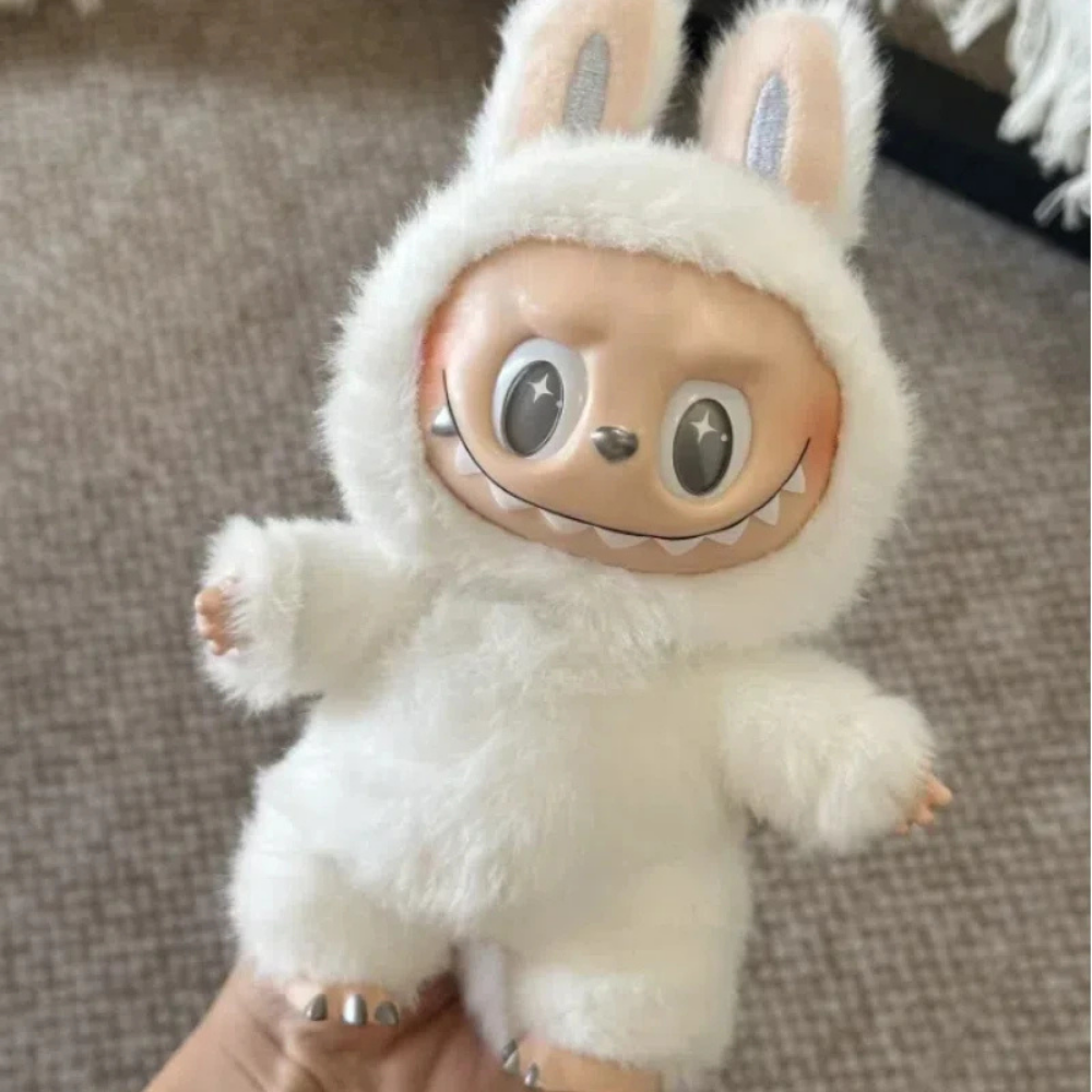 6.7in Labubu Keychain Plush Doll Spooky Monster Staffed Labubu Pumpkin Toy