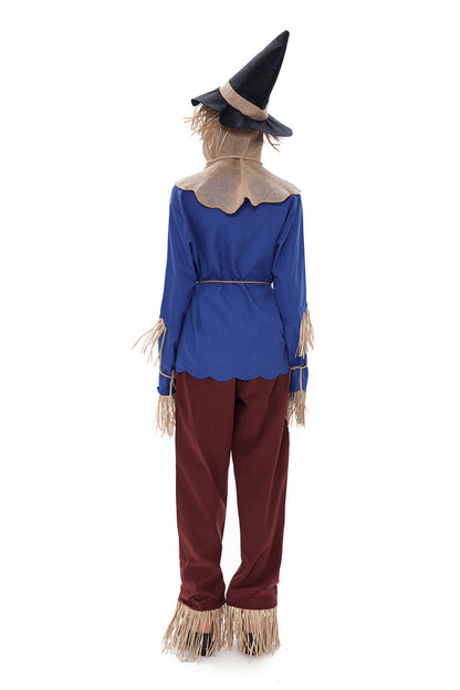 Couple Scarecrow Costume Women and Men Adult Scarecrow Halloween Costumes