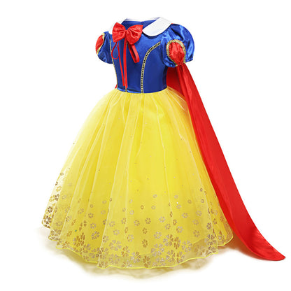 Vestido de princesa con luces para niñas, disfraz de princesa con luces LED y accesorios para fiestas