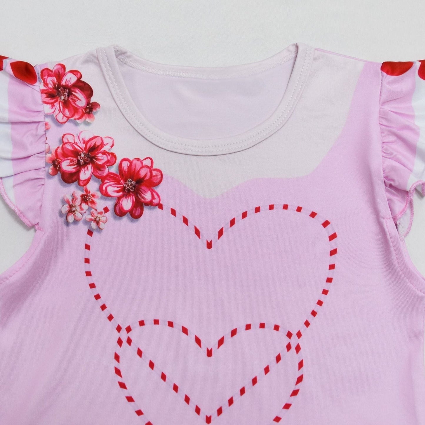 El auge del disfraz de Red Bridget, vestido rosa, princesa, la Reina de Corazones
