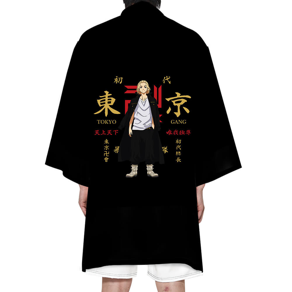 Unisex Ryuguji Manjiro Costume Manga Cosplay Kimono Long Cardigan Coat