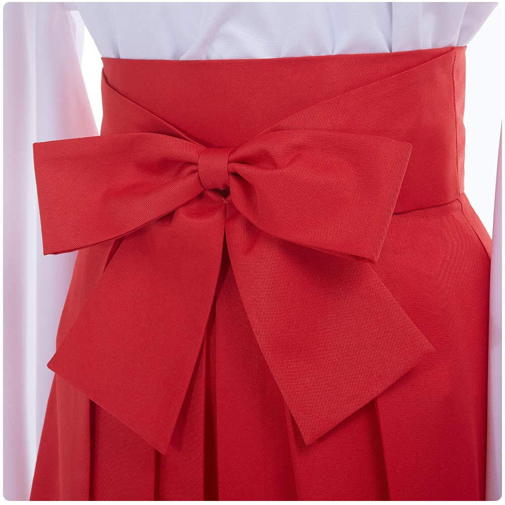 Teens/Adult Utahime Lori Costume White Red Kimono Dress Full Set for Women Girl Cosplay