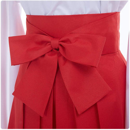 Teens/Adult Utahime Lori Costume White Red Kimono Dress Full Set for Women Girl Cosplay