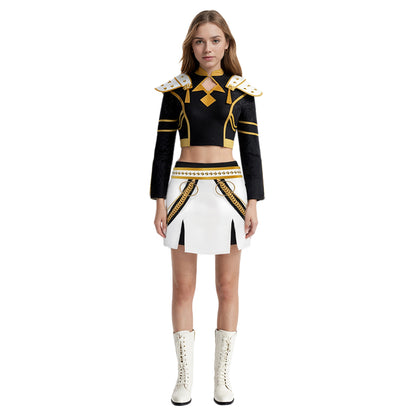 Black Zoey Costume Golden Stage Performance Oufit For Party Cosplay and Halloween Cosplay