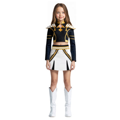 Black Zoey Costume Golden Stage Performance Oufit For Party Cosplay and Halloween Cosplay
