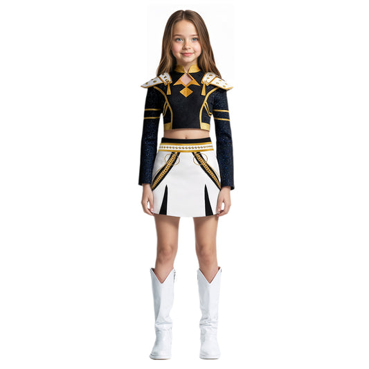 Black Zoey Costume Golden Stage Performance Oufit For Party Cosplay and Halloween Cosplay