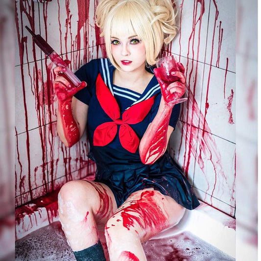 Himiko Toga Cosplay Costume Manga School Uniform Women Sailor Navy Sets and Sweaters
