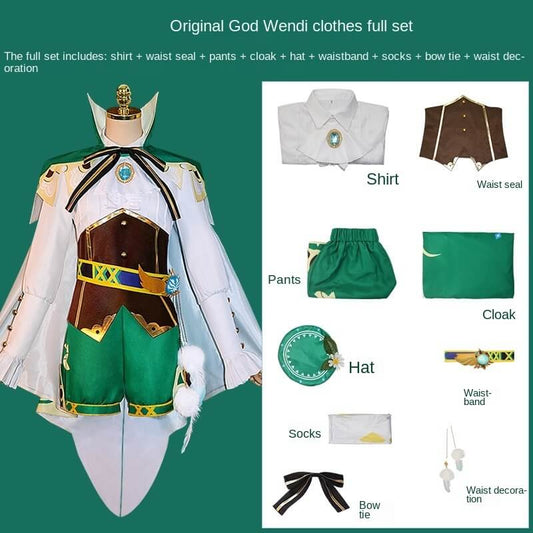 Teens and Adult Venti Cosplay Costume Role-play Clothing Outfit for Girls/Women