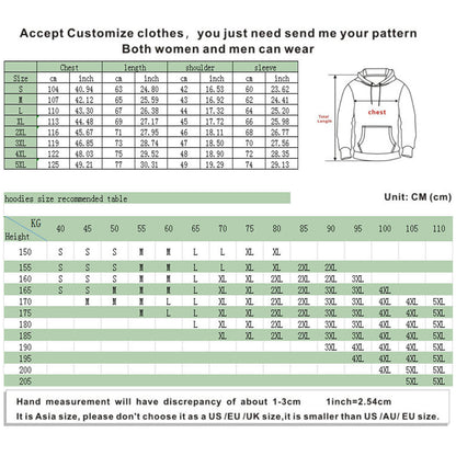 Black/ White Hoodie De-vil Costume Sweatshirt for Women Men