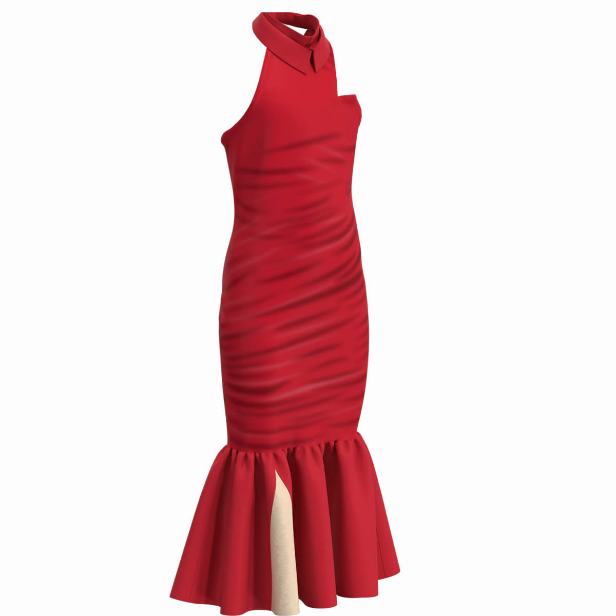 Kids Red Dress Halloween Costume Classic Red Cosplay Dress with Accessories
