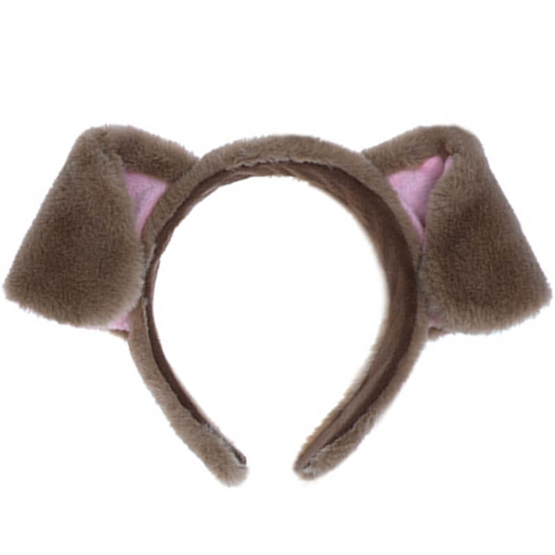 Bandeau Fille avec Oreilles de Chien Serre-tête Moelleux Femme Élastiques Cheveux Doux