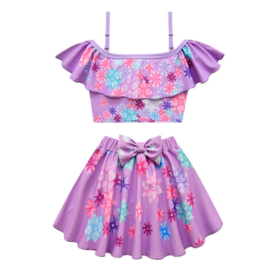 Kids Isabela Swimwear Dress Family Madrigal Cosplay Bathing Suit