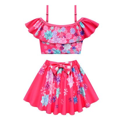 Kids Isabela Swimwear Dress Family Madrigal Cosplay Bathing Suit