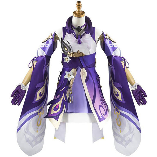 Keqing Cosplay Costume Adult Game Suit Uniform Halloween Party Outfit