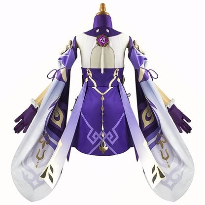 Keqing Cosplay Costume Adult Game Suit Uniform Halloween Party Outfit