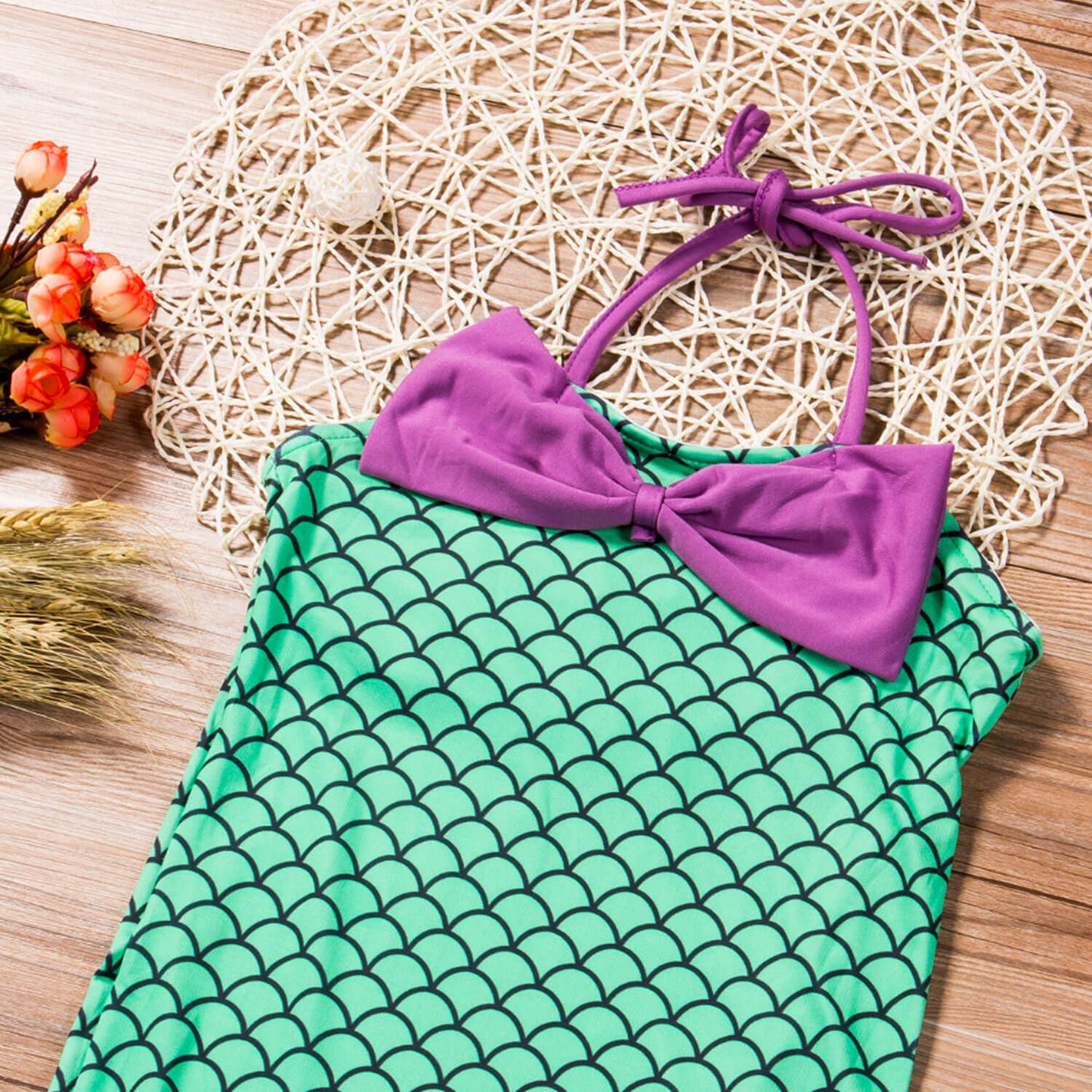 Robe d'été Petite Sirène - Robe scintillante de sirène pour fille - Déguisement de princesse de fête