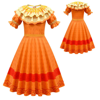 Magical Family Dresses Mirabel Isabela Dress Adult Princess Dress Pepa Luisa Madrigal Family Cosplay Costume