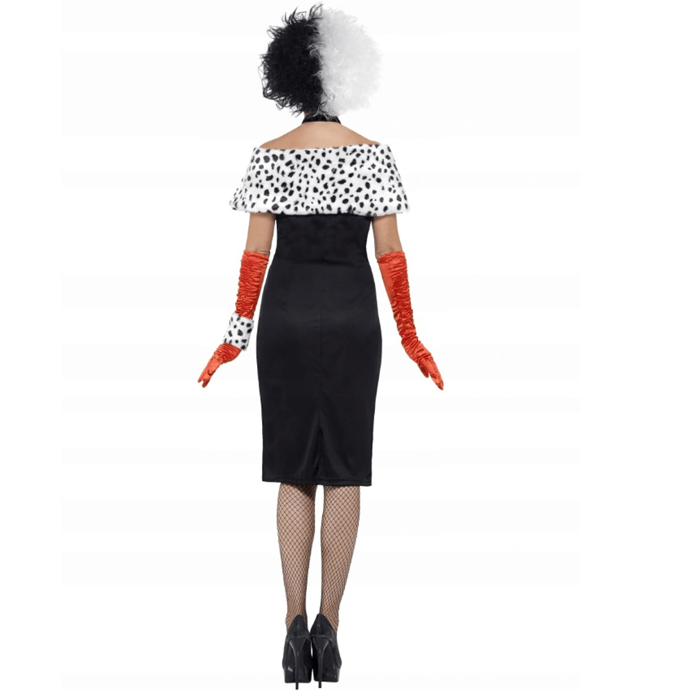 Disfraz de Halloween con capa y guantes, conjunto completo
