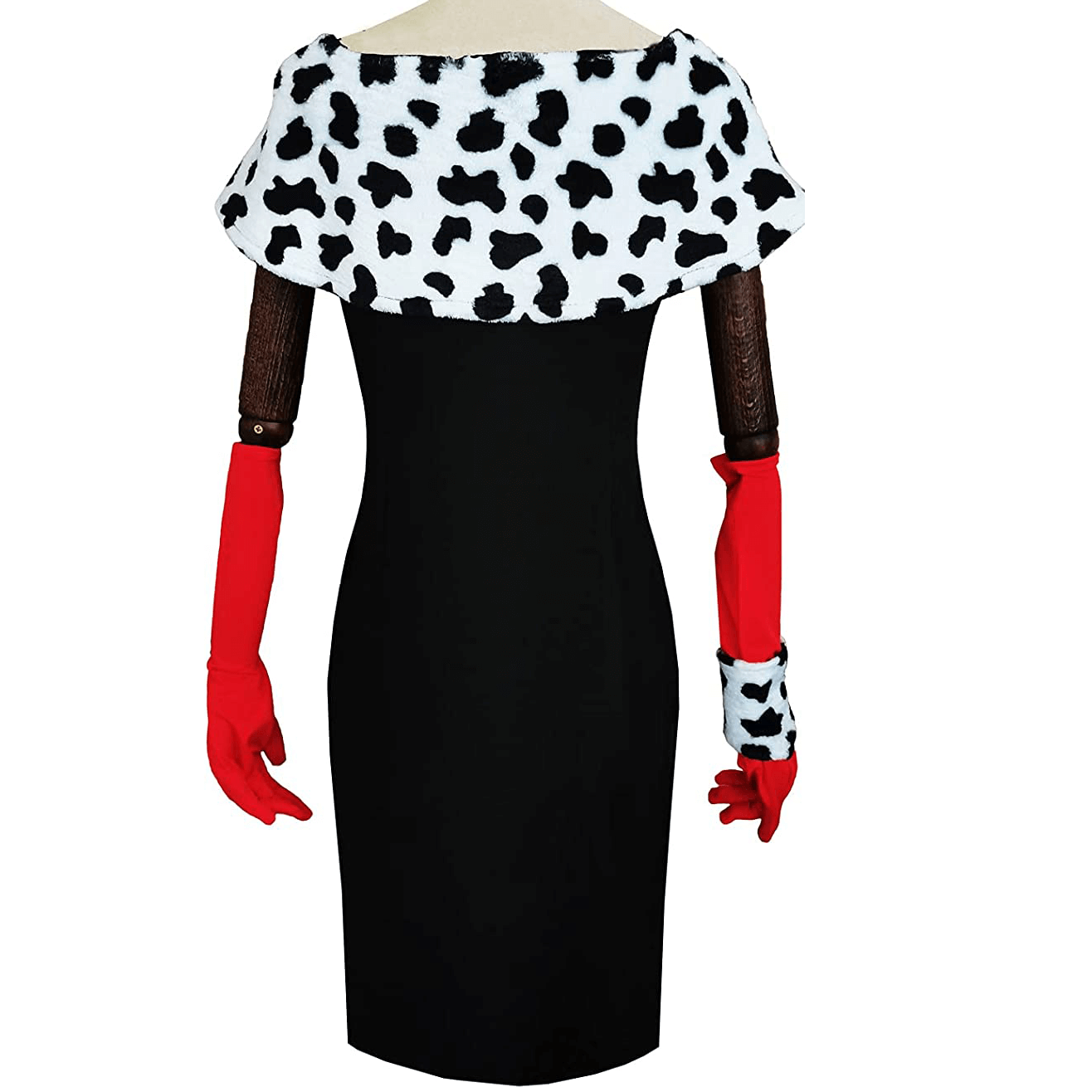 Disfraz de Halloween con capa y guantes, conjunto completo