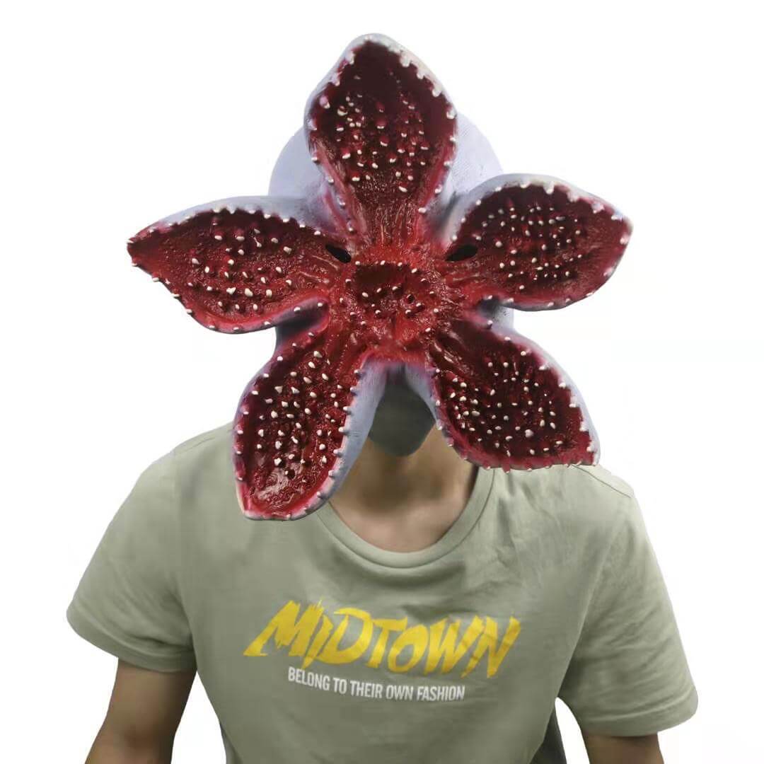 Casque de monstre Demogorgon Halloween Stranger Chapeau de costume Cosplay en latex