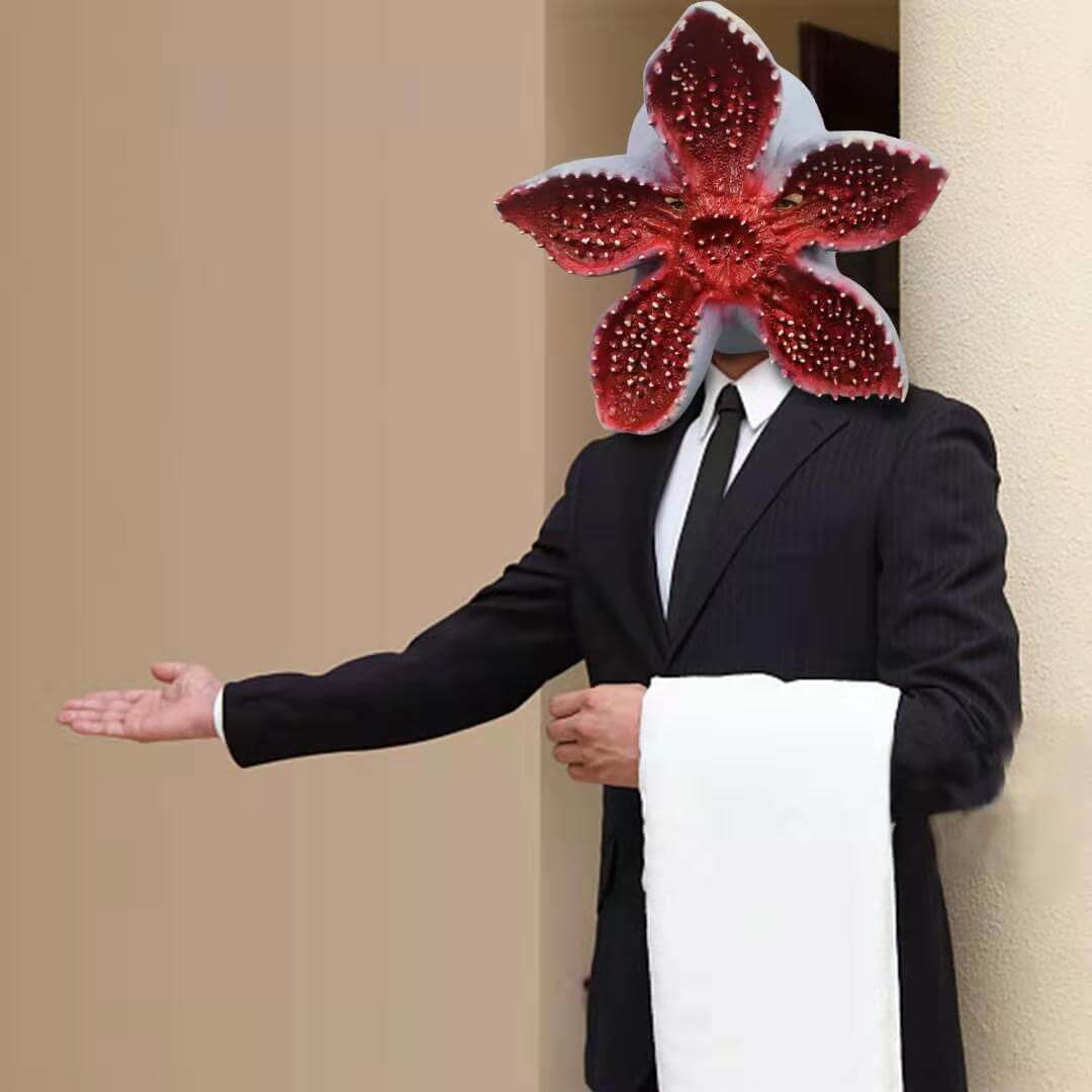 Casque de monstre Demogorgon Halloween Stranger Chapeau de costume Cosplay en latex