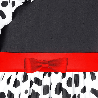 Kids Black and White Dress Fashion Costume For Girls Halloween Cosplay