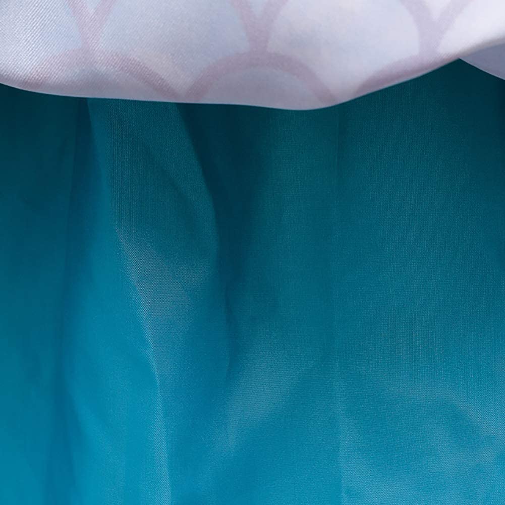 Robe sirène pour enfants, costume de cosplay de la Princesse Ariel, costume de fée pour fête d'été 3-11 ans