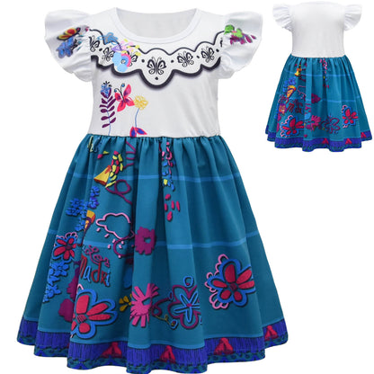 Girl's Mirabel Dress Party Carnival Halloween Mirabel Madrigal  osplay Costume