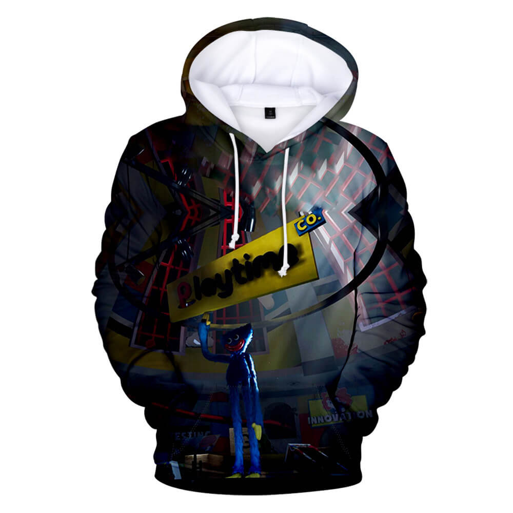 Fashion Poppy Playtime Hoodie Casual Hooded Sweatshirts Pullover