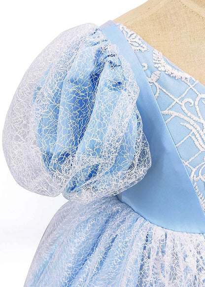 Girs Cinderella Dress Birthday Carnival Princess Cosplay Dressing up Halloween Costume