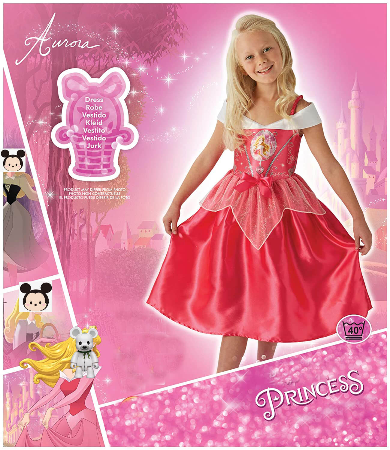 Robe de princesse Costume de conte de fées Tenue de fête pour filles Combinaison de Cosplay d'anniversaire d'Halloween