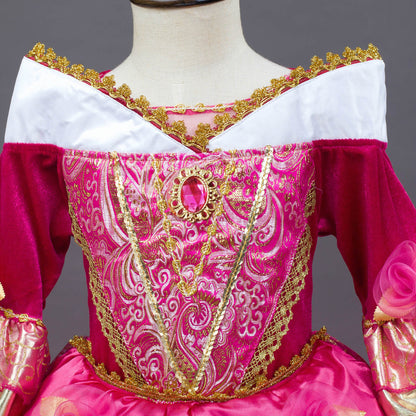 Girls Hot Pink Princess Dress Fairy Tale Princess Costumes