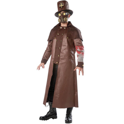 Déguisement de médecin de la peste pour Halloween - Tenue Steampunk pour femmes et hommes